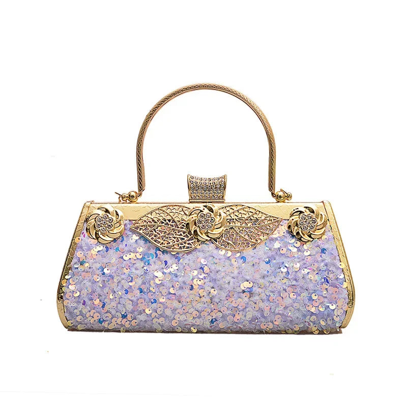 The Best Selling Clutch Bag with Big Discount Elegant Shiny Diamond Evening Bags Fashionable Lightweight Dinner Party Dress Bag
