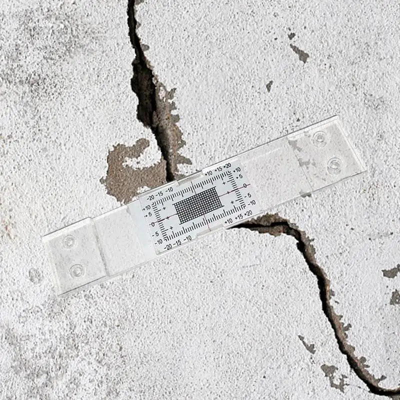 Accurate Crack Monitoring Record Tool Crack Measuring Ruler for Monitoring Wall Deformation Building Wall Standard Crack Monitor