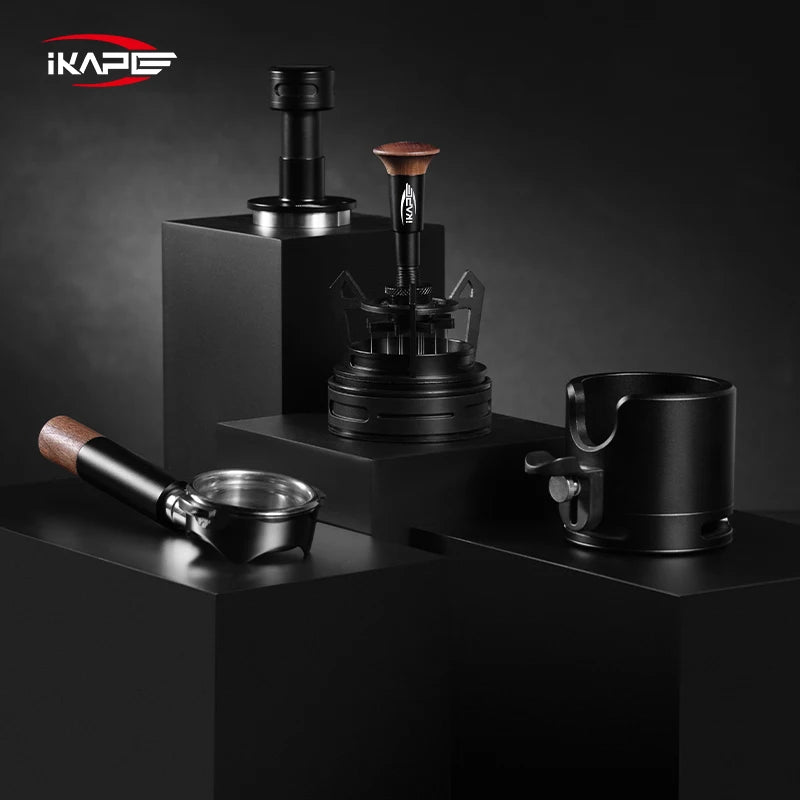 IKAPE V3 Espresso Rotary WDT, Espresso Stirrer Distribution Tool for Barista, 0.25MM 12 Needles Coffee Stirrer with Stand