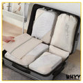 6Pcs/Set Travel Compression Packing Cubes Bag Portable Suitcase Clothes Organizers Compression Bag Luggage Storage Cases Drawer
