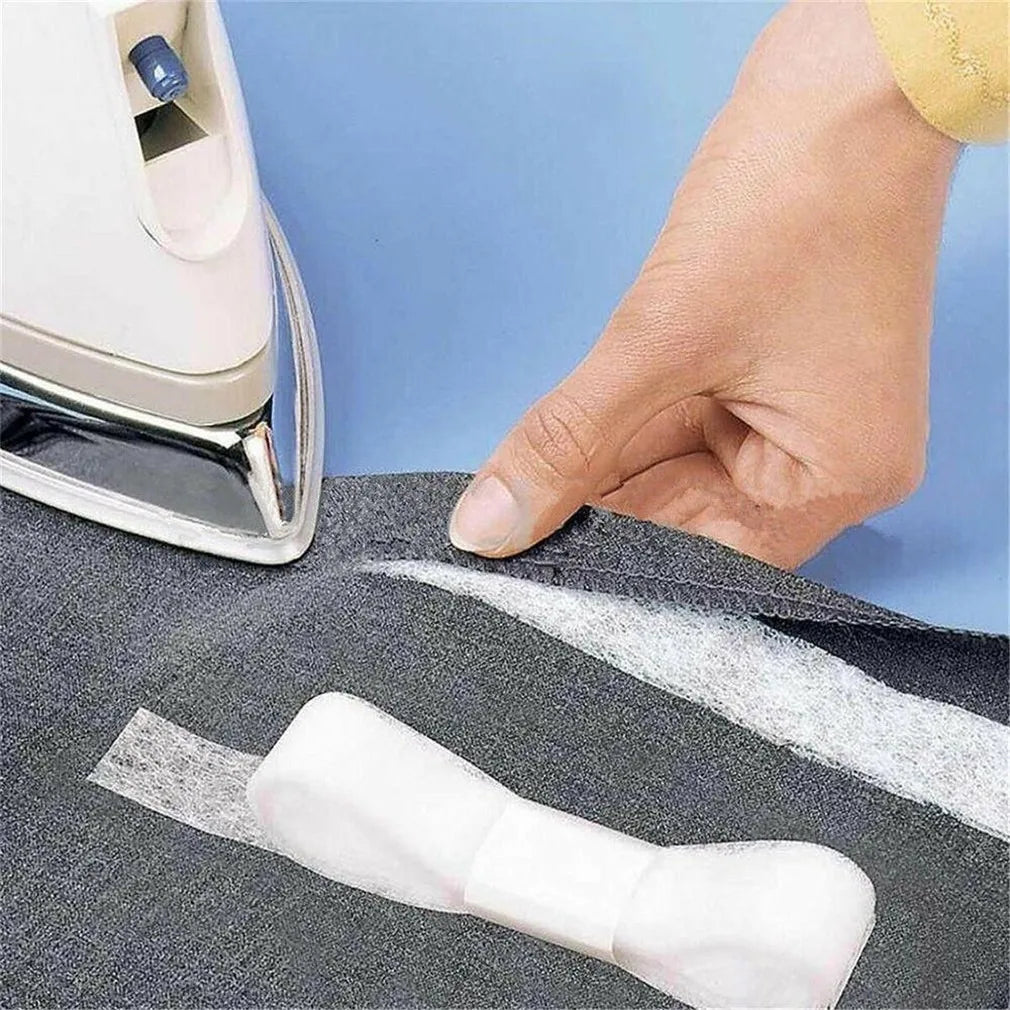 60Meters/Roll Double-sided Non-woven Interlining Adhesive Fabric Cloth Iron On Hem Tape Interlining Web DIY Sewing Crafts