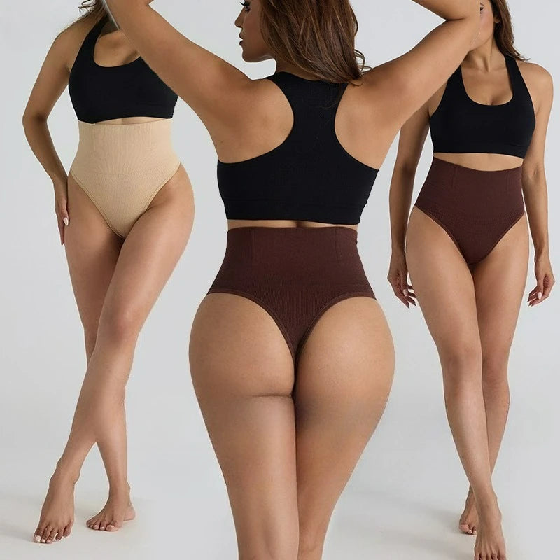 Yoga Shorts for Women Seamless Waist Cinching Pants Mid Waist Shaping Abdominal Lifting Hip Shaping T-shaped Yoga Underwear