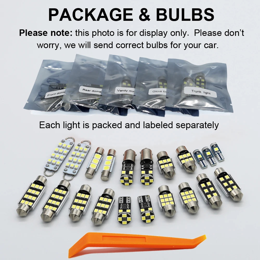 Canbus Auto LED Interior Dome Reading Light Bulb Kit For Nissan Qashqai J10 J11 J12 X-Trail T30 T31 T32 T33 Juke Accessories