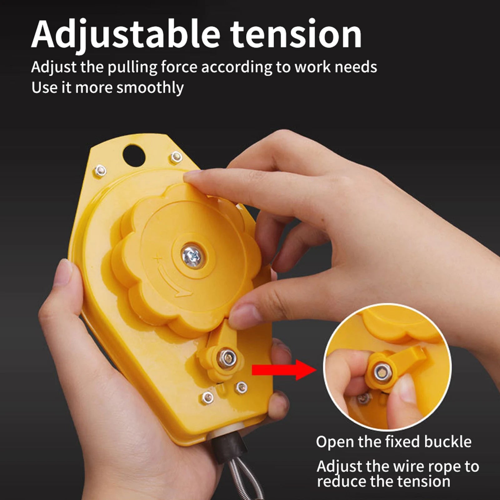 Retractable Spring Balancer Tool Fixture Holder Hanging with Fittings Accessory Spring Balancer Hanging Holder Spring Balancer