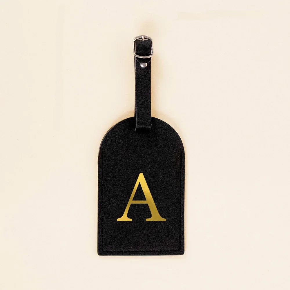 Initial Luggage Tags Handbag key Holders Travel Bag Key Wallets Label Tag Suitcase Identify Labels with Privacy Cover
