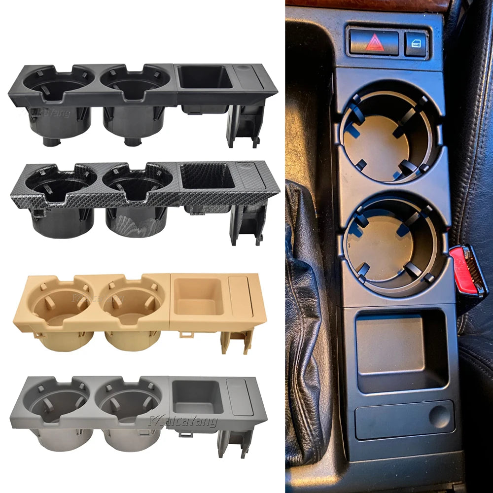 51168217953 Front Center Console Storage Box Coin Cup Holder For BMW E46 3 Series 1999 2000 2001 2002 2003 2004 2005 2006