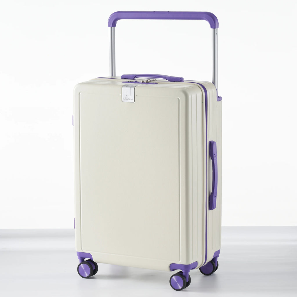 KLQDZMS 20"22"24"26"28 Inch Zipper Suitcase PC Boarding Box Multifunctional Trolley Case Large-capacity Password Luggage Bag