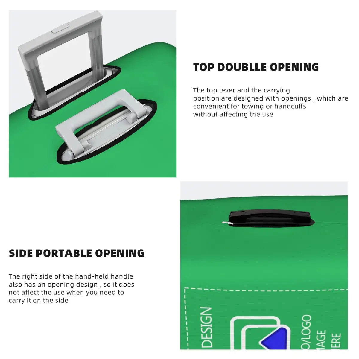 Custom Customize Logo Luggage Cover Elastic Your Design Here Travel Suitcase Protective Covers Suit For 18-32 inch