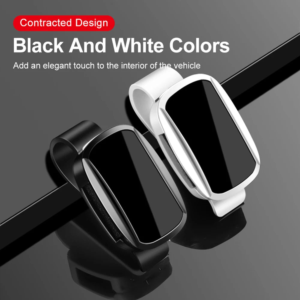 Car Glasses Holder Durable ABS Resin Premium Fashion Glasses Clip Multifunctional Visor Accessory Fits Various Eyewear Glasses