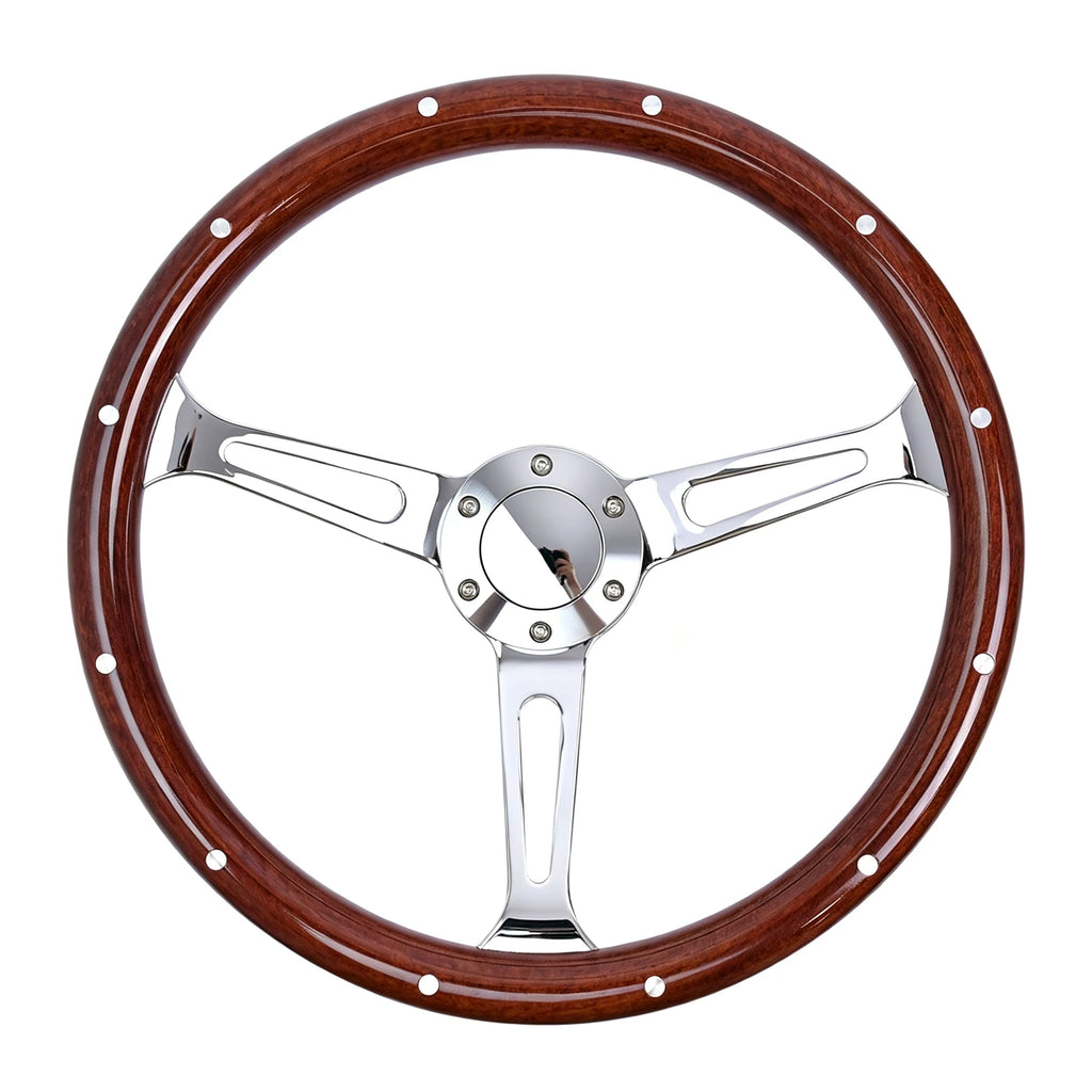 380mm Round Hole Bracket Steering Wheel ABS Material with Rivets for Automotive Accessories