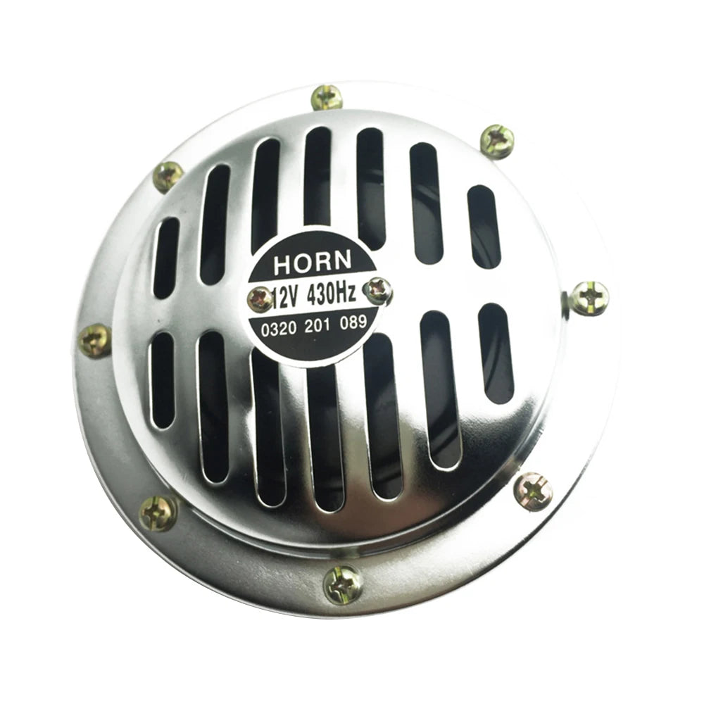 2PCS Universal Waterproof 12V Hi Low Tone Motorcycle Car Electric Super Horn Electric Disc Speaker Car Reversing Horn