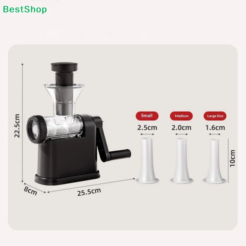 ★★★Manual Meat Grinder & Sausage Stuffer - Multifunctional Hand Crank Mincer for Homemade Sausages & Meatballs