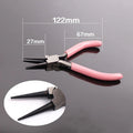 1PC Mini Pliers Diagonal Round Bent Needle Nose Handcraft Beading Insulated Cutter Pliers For Jewelry Making Tools
