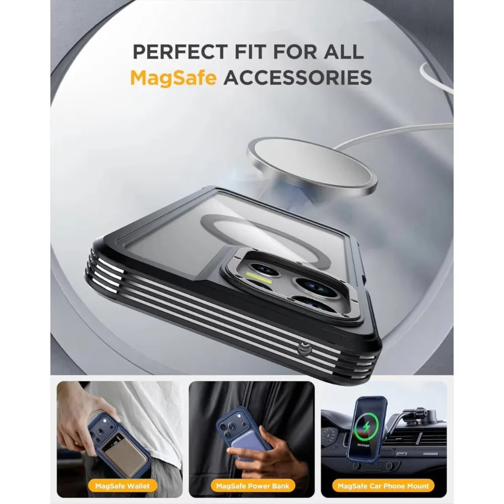 Heavy Duty 3 in 1 Magnetic Case For Motorola Moto G Power Stylus 5G Play 2026 2025 2024 Anti-Shock Kickstand Belt Clip Cover