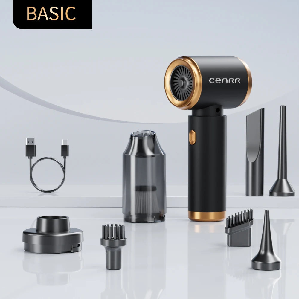 CENRR Car Vacuum Cleaner Mini Wireless Portable Handheld Vacuum Cleaner Strong Suction Powerful Car Cleaner Cleaning Machine
