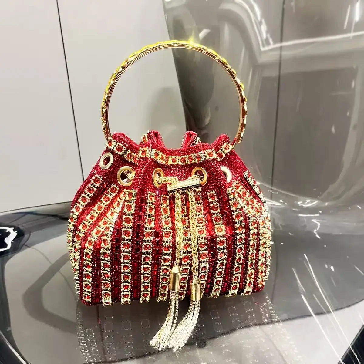 Luxury Designer Women Handbag Glitter Shiny Diamond Clutch Purse Wedding Party Banquet Bag Crystal Rhinestones Evening Bag