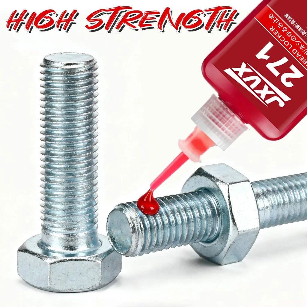 271 Threadlocker Reusable Threadlocker Anaerobic High Temperature Glues Anti Loose Screw Glues Fastening Sealant Quickly Cured Thread Locking Agent Sealant for Screws.