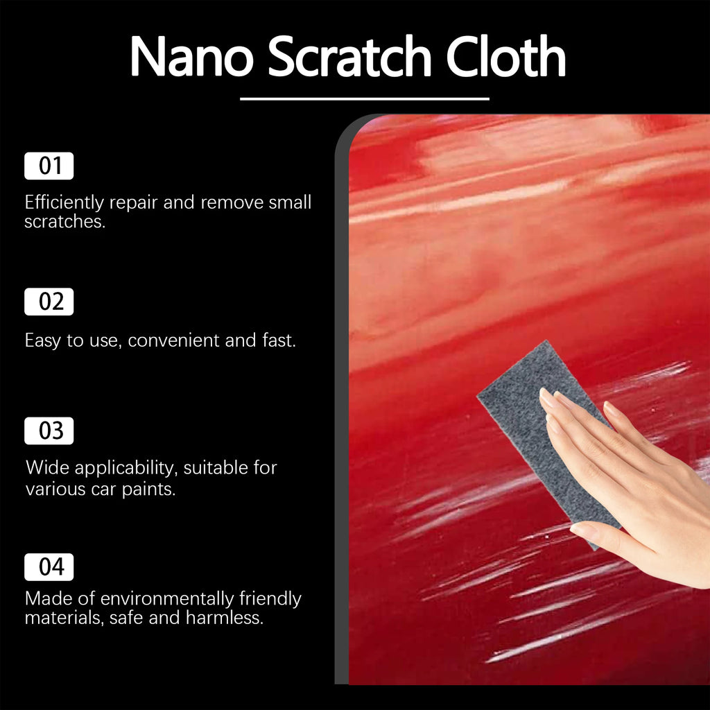 Car Scratches Nano Cloth Car Nano Sparkle Cloth Easily Repair Paint Scratches Car Polishing Cleaning Cloth Car Maintenance