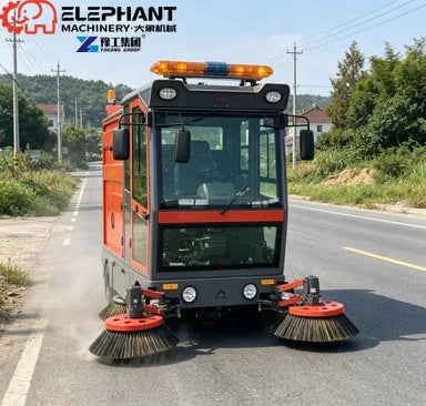 Electric Car Sweeper Battery Powered Floor Sweeper Machine Factory Workshop City Street Road Cleaning Truck
