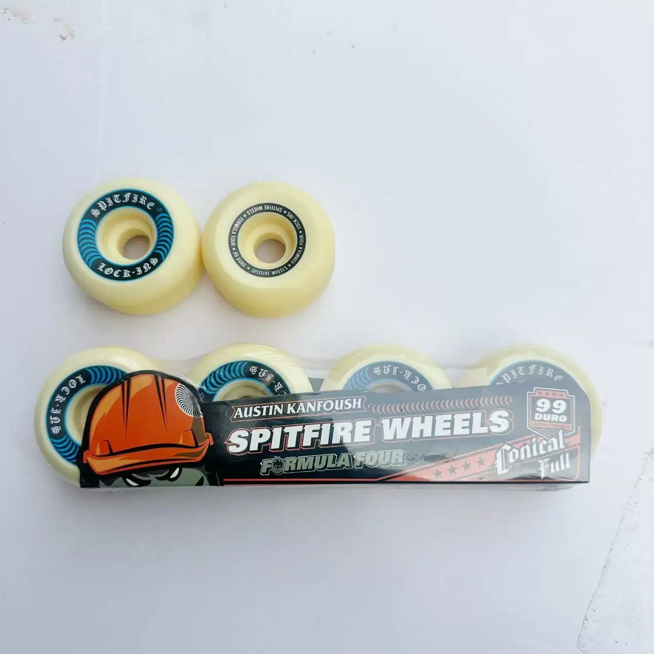 Spitfire Wheels Imported Genuine Spitfire 52mm 101duro 53mm 54mm 56mm 99duro 80HD Skateboard Wheel for Skateboard