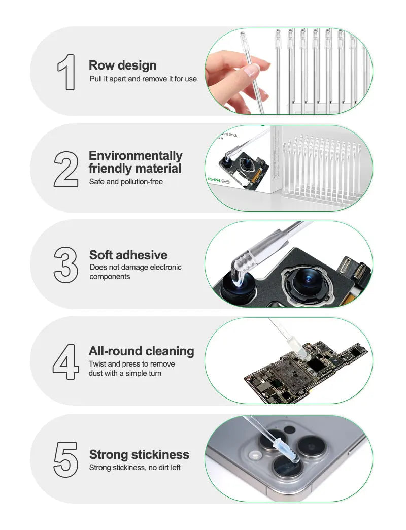 Screen Cleaning Tool Camera Portable Lens Resin Synthetic Stick Dust Fingerprint Removal for Phone PC Camera Lens Cleaner