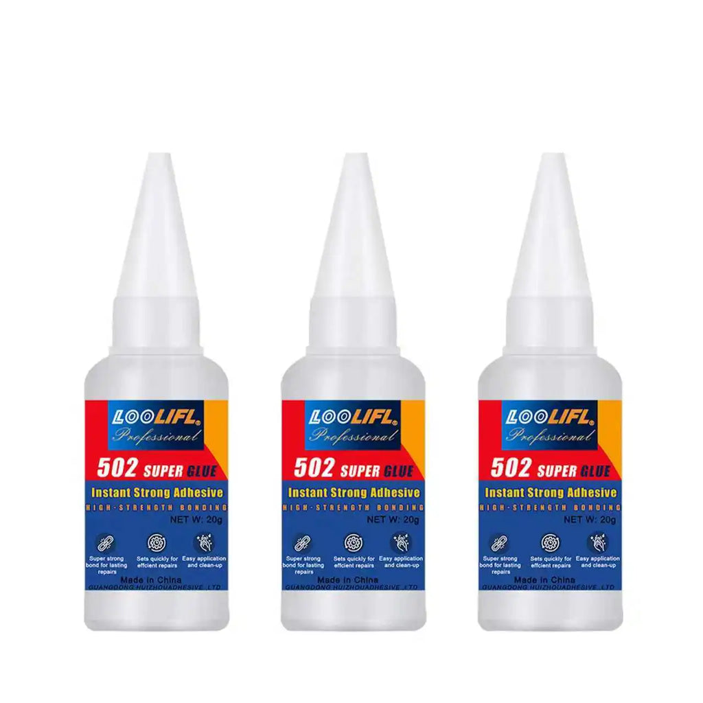 LOOLIFL-502/20g instant-drying adhesive three-second setting super adhesive transparent and seamless repair