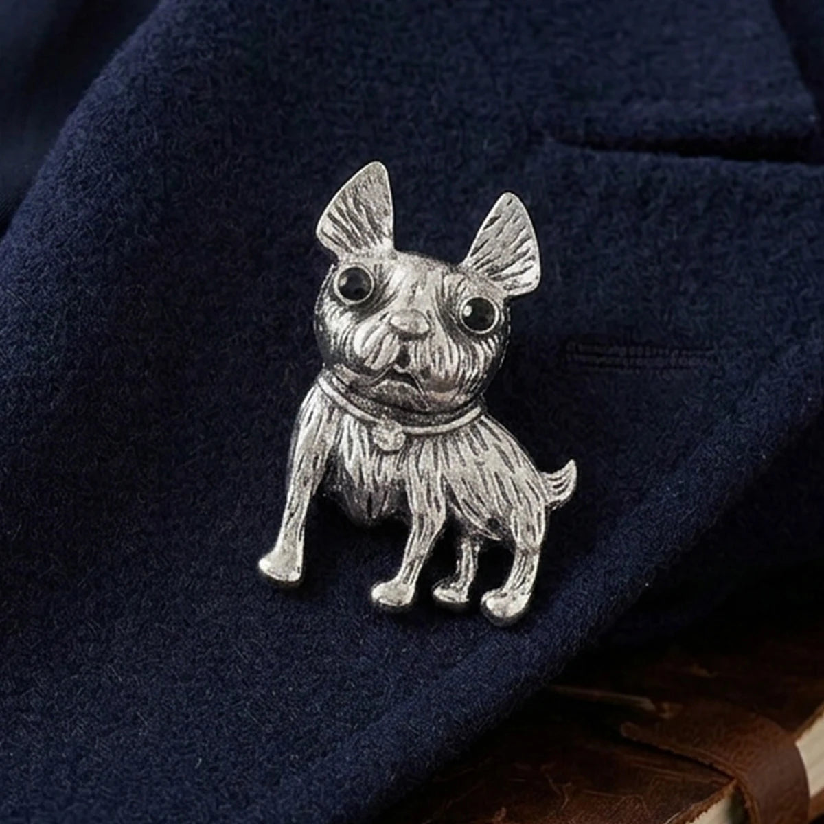 Classic Enamel Rhinestone Dog Brooches for Women Unisex Trendy Animal Pins Office Party Friend Funny Gifts Jewelry Accessories