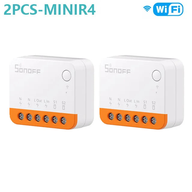 SONOFF Mini R4 Smart Wifi Switch Module Switch Two-Way Control Smart Home Works With Alexa Google Home Yandex Alice smartthi