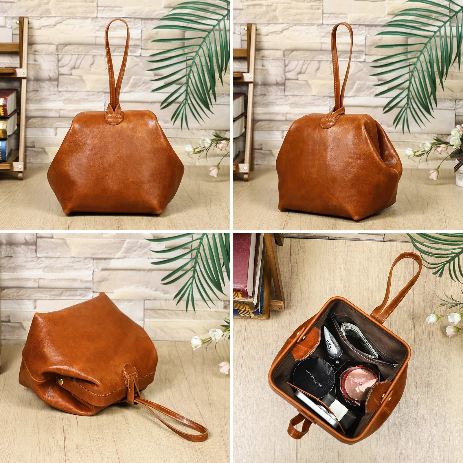 CONTACT'S Genuine Leather Sling Clutch Bags Luxury Designer Leather Wristlet Clutches Female Bags Handbag Women's Wallets Purses