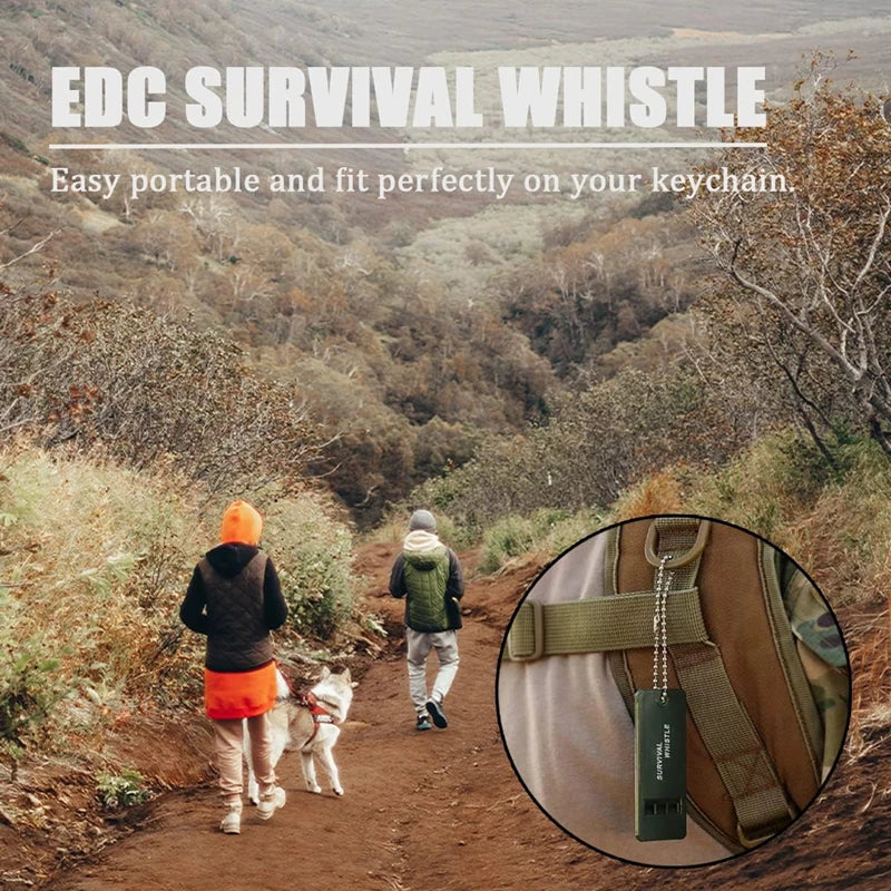 10/5/3/1PC 3-Frequency Whistle High Decibel Survival Portable Outdoor Multiple Audio Whistle Camping Emergency Hiking EDC Tools