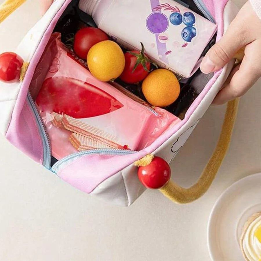 Cute and Fun Thermal Bag - Cartoon Style Handheld Lunch Box for School Commute Meal Container Bag