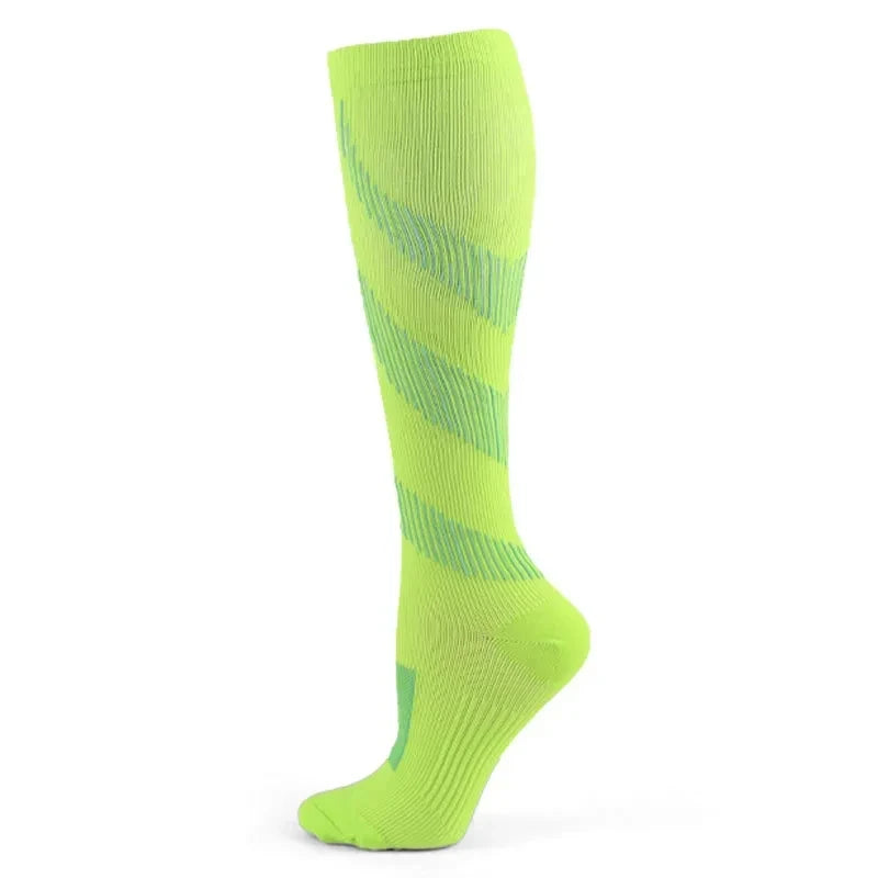 Running Compression Socks Football Hiking Golf Gym 20-30mmhg Gradual Change Nylon Sports Socks Diabetes Pregnancy Varicose Veins