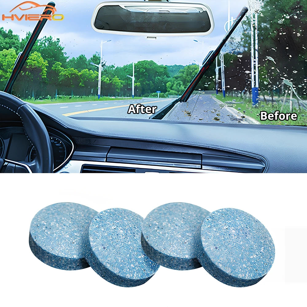 20/40/60Pcs Solid Cleaner Car Windshield Wiper Effervescent Tablet Strong Decontamination Auto Glass Toilet Cleaning Accessories