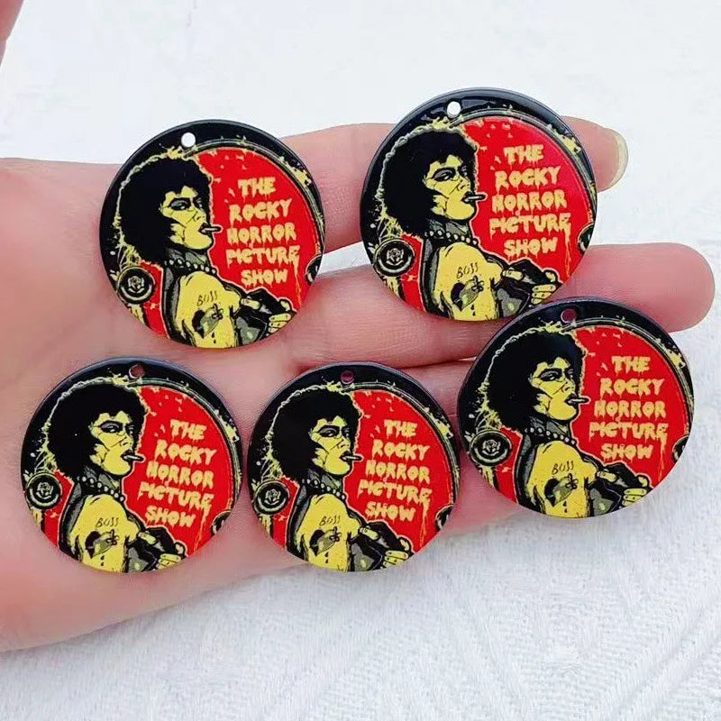 10pcs acrylic cartoon character jewelry necklace bracelet earring pendant DIY jewelry accessories craft supplies