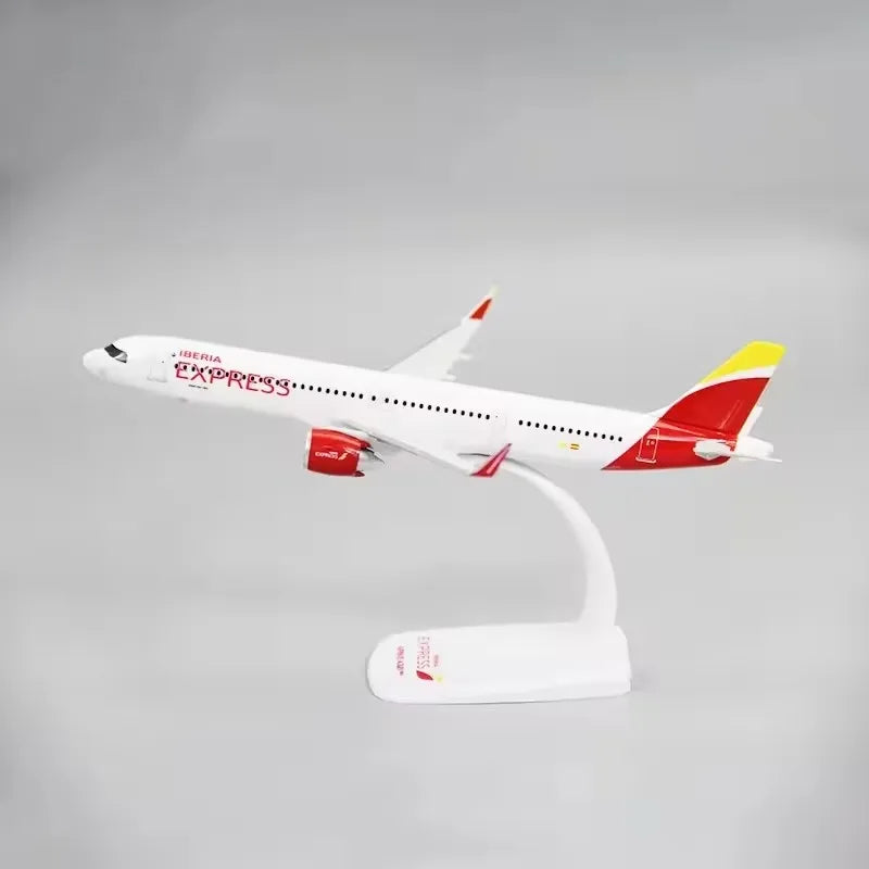 New 1:200 Scale A321NEO Spain IBERIA EXPRESS ABS Plastic Airplane Model Toys Aircraft Plane Assembly Collection Display