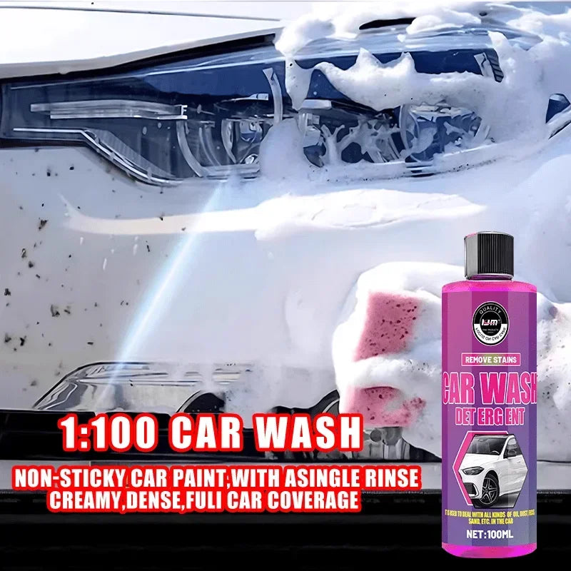 Foam Car Wash Liquid - 100ml, suitable for cars, motorcycles and motorhomes, PE formula | efficient cleaning | creamy texture