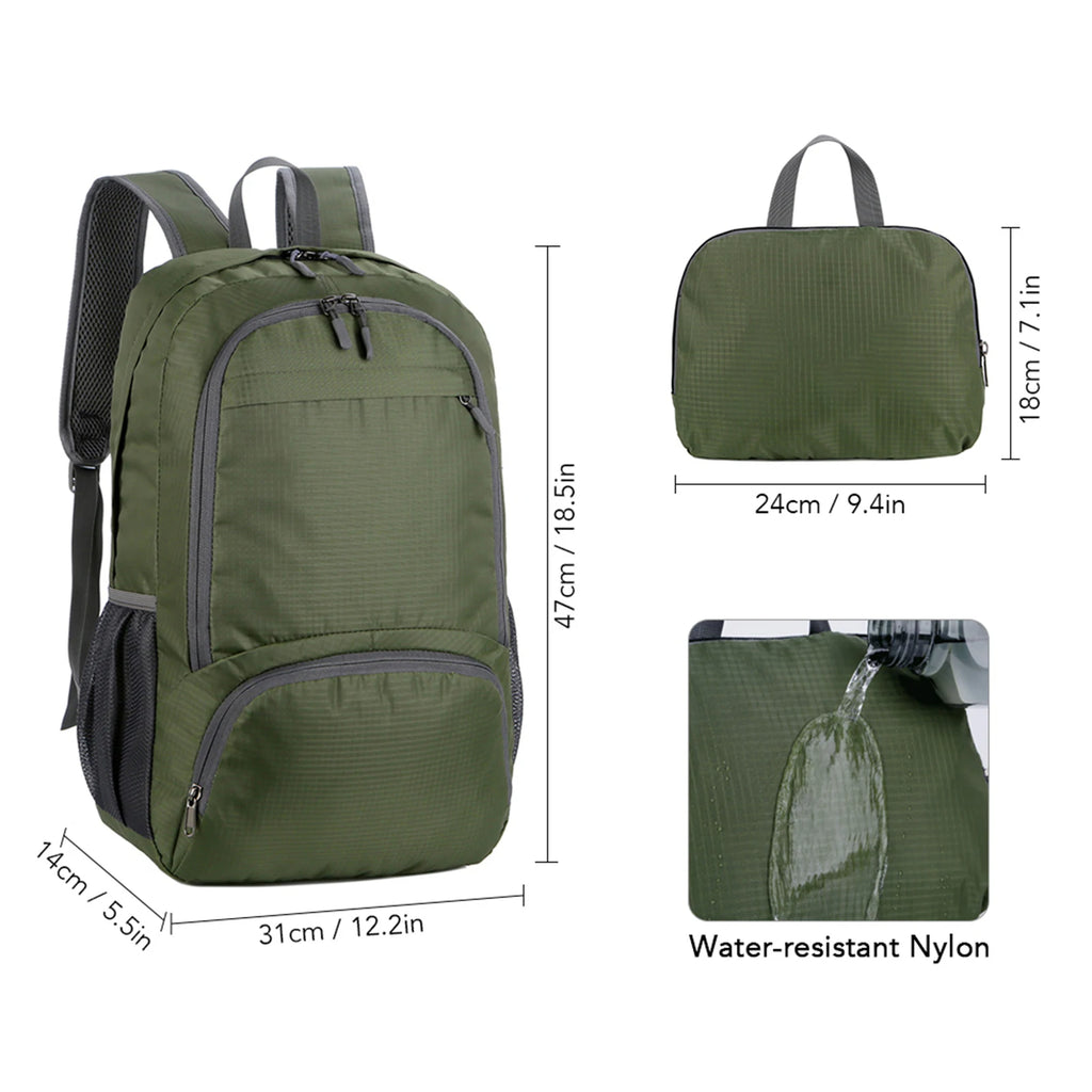 foldable backpack Lightweight Foldable Backpack Men Women Waterproof Packable Backpack Travel Hiking Daypack