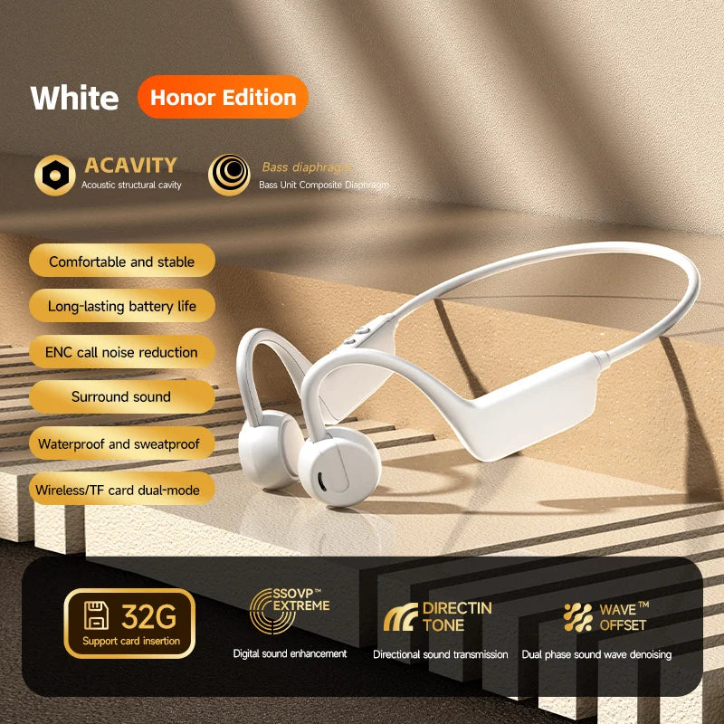 New Bone Conduction Headset Wireless Swimming Sports Headphone IPX8 Bluetooth 5.4 With Mic Waterproof Exercise Fitness 2026 Hot