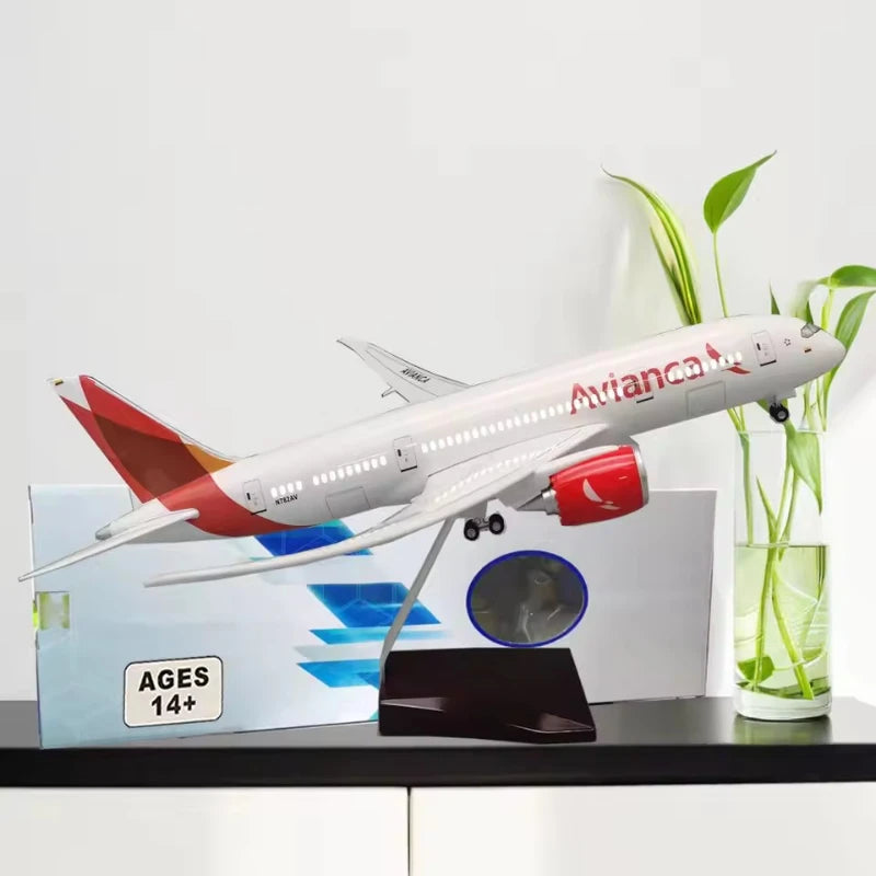 New 1:150 Scale Airplane Diecast Resin Aircraft Avianca Boeing B787/A320 Neo Airline Plane Model Collection Display Gifts