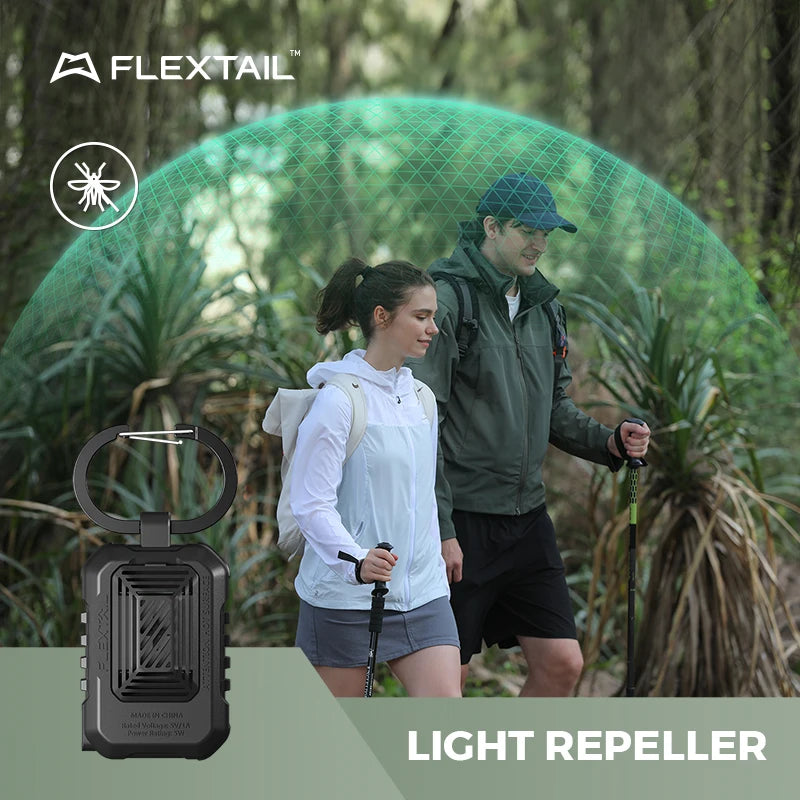 FLEXTAIL Electric Mosquito Repeller with Dual Heating Modes, Need External Power Source (Repellent Mats Not Included)