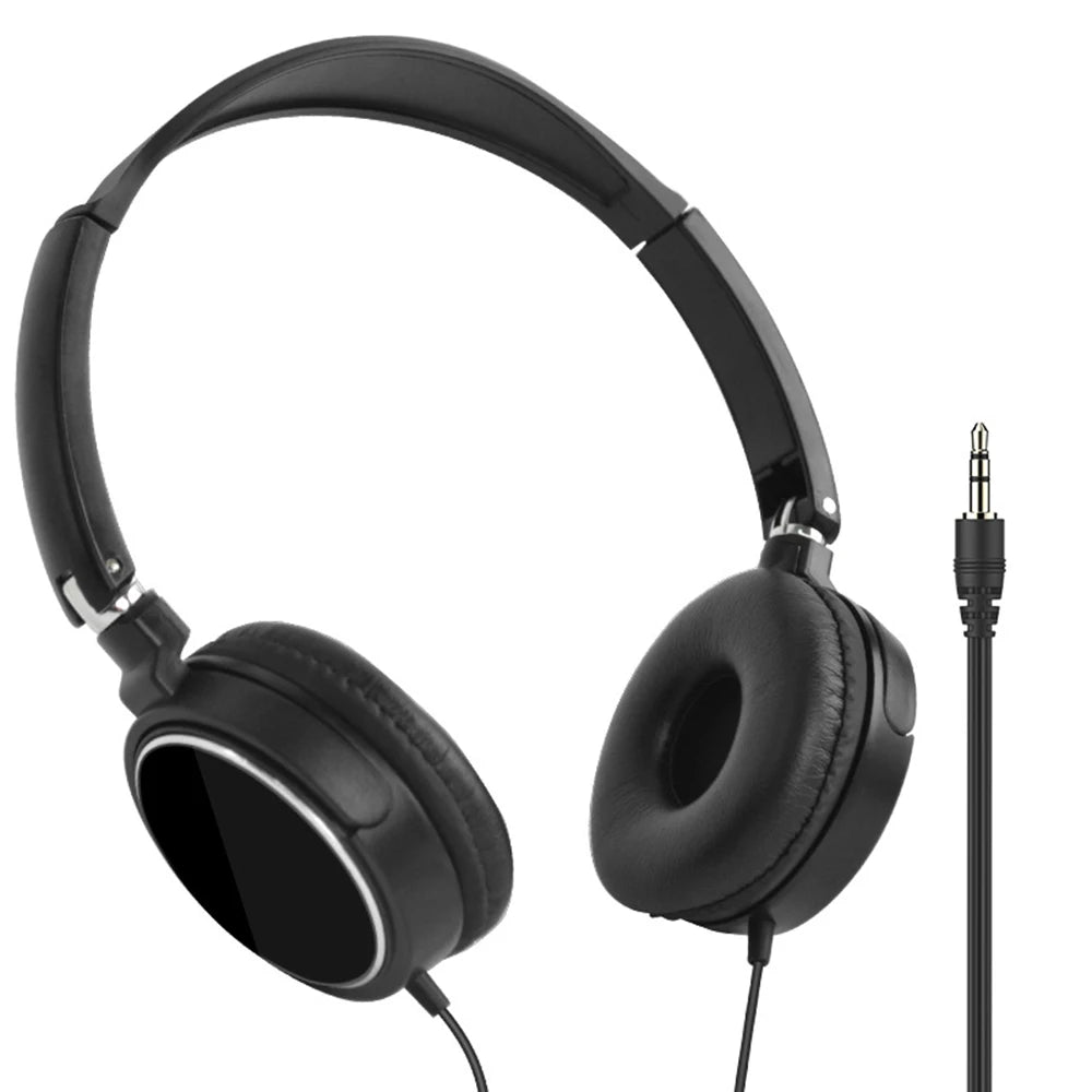 3.5mm/Type-C Wired Headphones Noise Cancelling Business Over Ear Headset Flexible Adjustable Stereo Earphones for PC MP3 Mobile