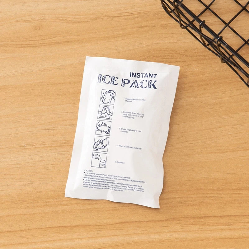 100g Disposable Ice Bag Ice Pack Instant Cooling Speed Cold Ice Bag Sunstroke Outdoor Emergency Survival for Sports