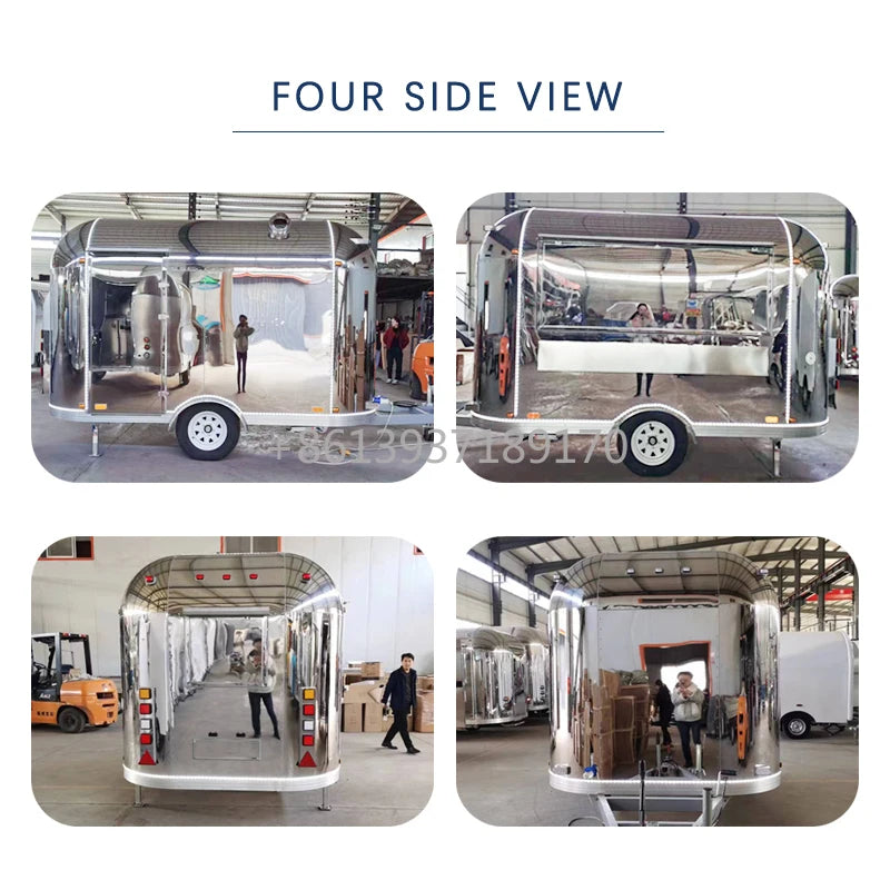 Small Mobile Electric Snack Machines Fast Food Container Trucks Truck Trailer with Full Kitchen for Food Shop Sale in Usa