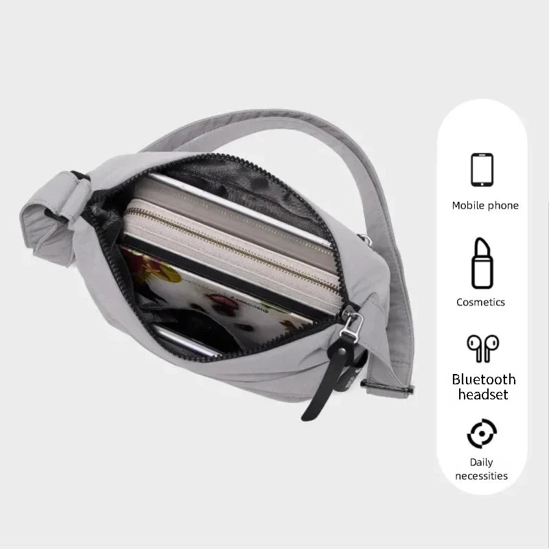 Fouvor Lightweight Crossbody Bags 2025 Trend Commuter Casual Waterproof Dumpling Bags Outdoor Sports Shoulder Bag Female 3043-10