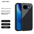 Carbon Fiber Texture Magnetic Case For Google Pixel 10A 10 Pro 10 Pro XL Built-in Magnetic Ring Wireless Charging Shockproof Sli