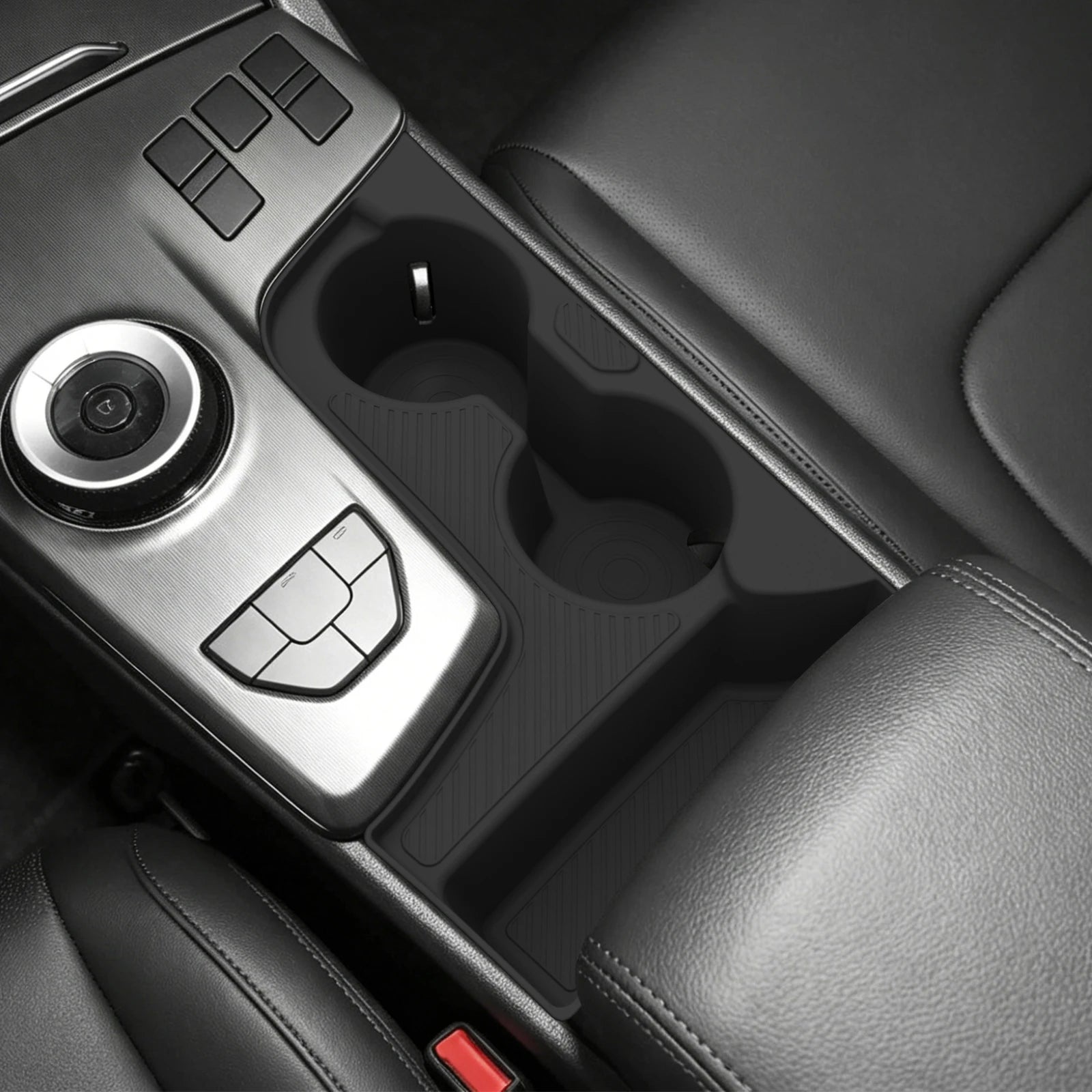 for Kia Sportage 2026 Central Console Water Cup Holder Car Interior Accessories Silicone Drinks Holder Storage Case Tray