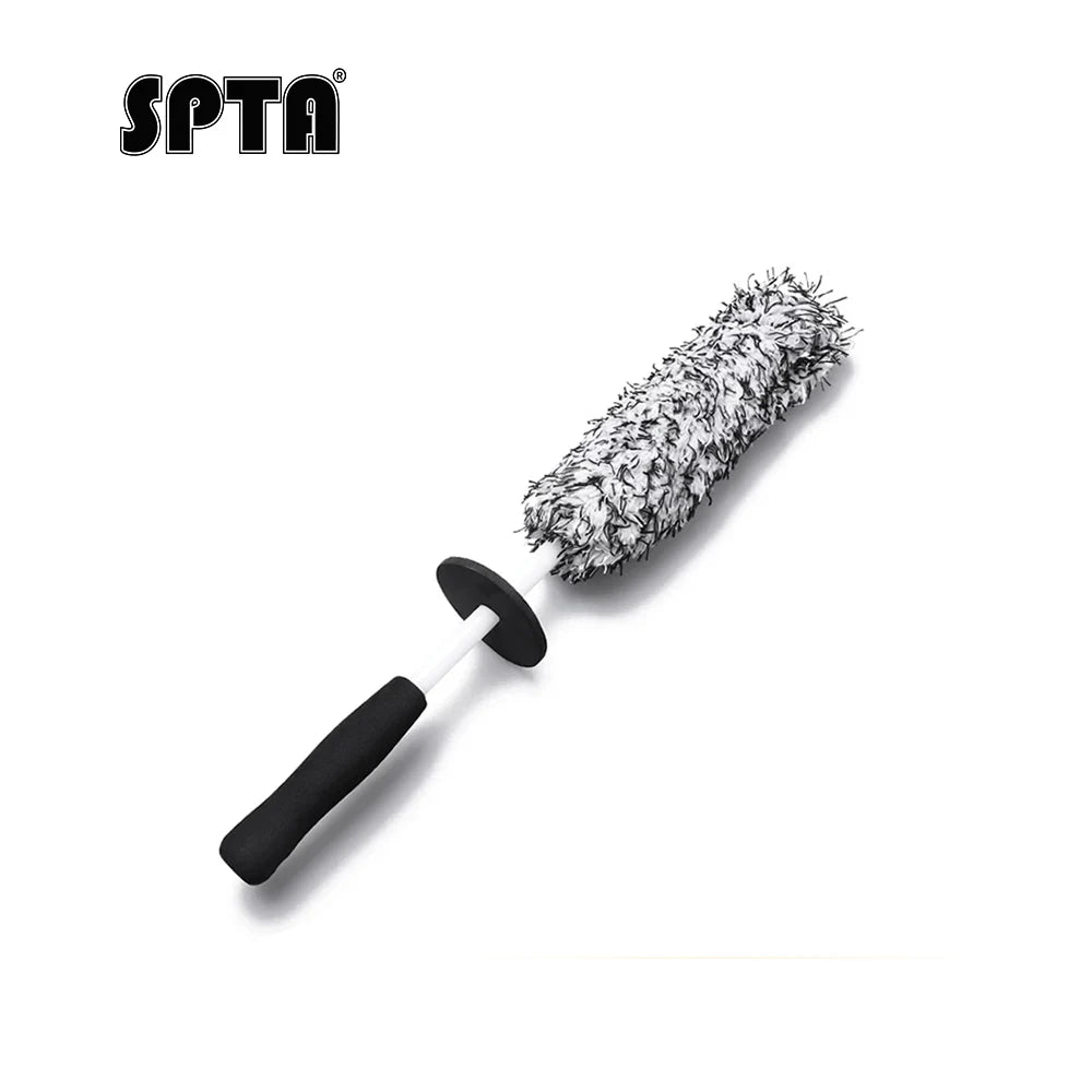 Car Wheel Cleaning Tire Brush Microfiber Car Long Reach Wheel Rim Detailing Brush Non Scratch Motorbike Rim Care Washing Tool