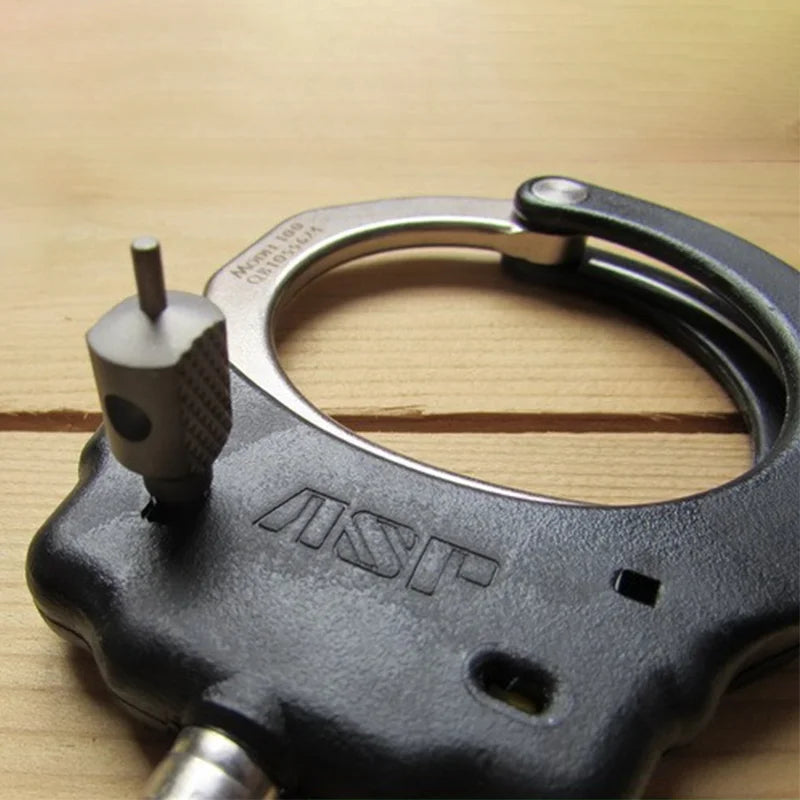 CNC Titanium Made ASP SW Smith Wesson Handcuffs Toy Knife Lanyard Paracord Bead EDC Tool Key Spanner Pendant