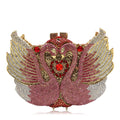 Chain New Product Hot Sale Ladies Purse Crystal Stone Evening Bags Swan Lady Purses Design Swan Clutch Bag