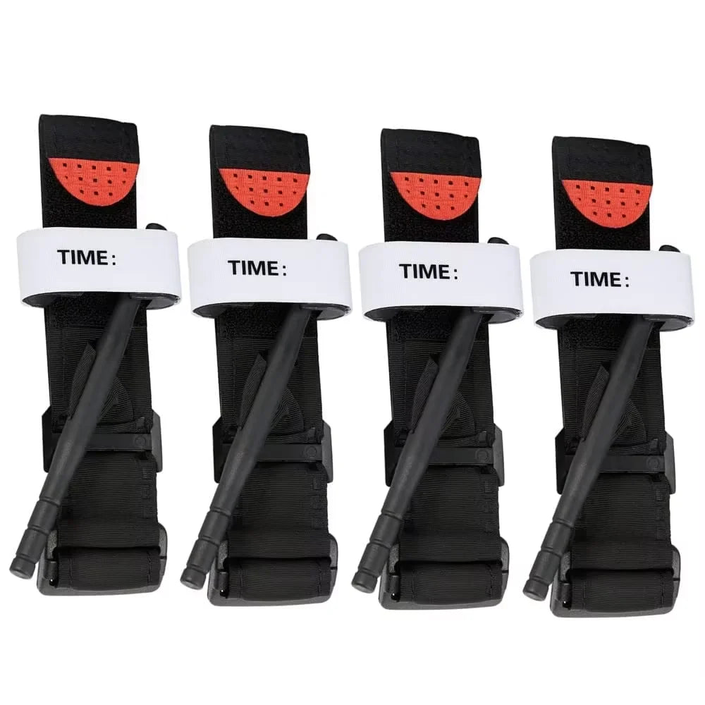 4 pcs Tactical survival combat tourniquet, 75/95cm rotating tourniquet, medical emergency belt for outdoor
